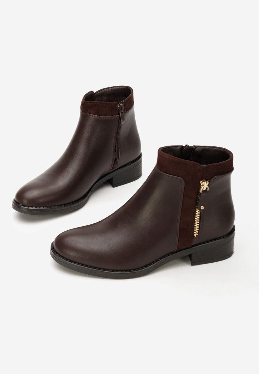 Γυναικεία μποτάκια Lanaki καφε