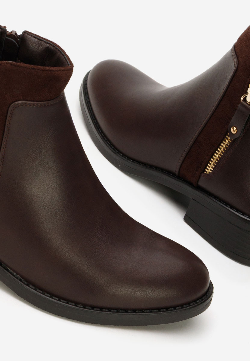 Γυναικεία μποτάκια Lanaki καφε