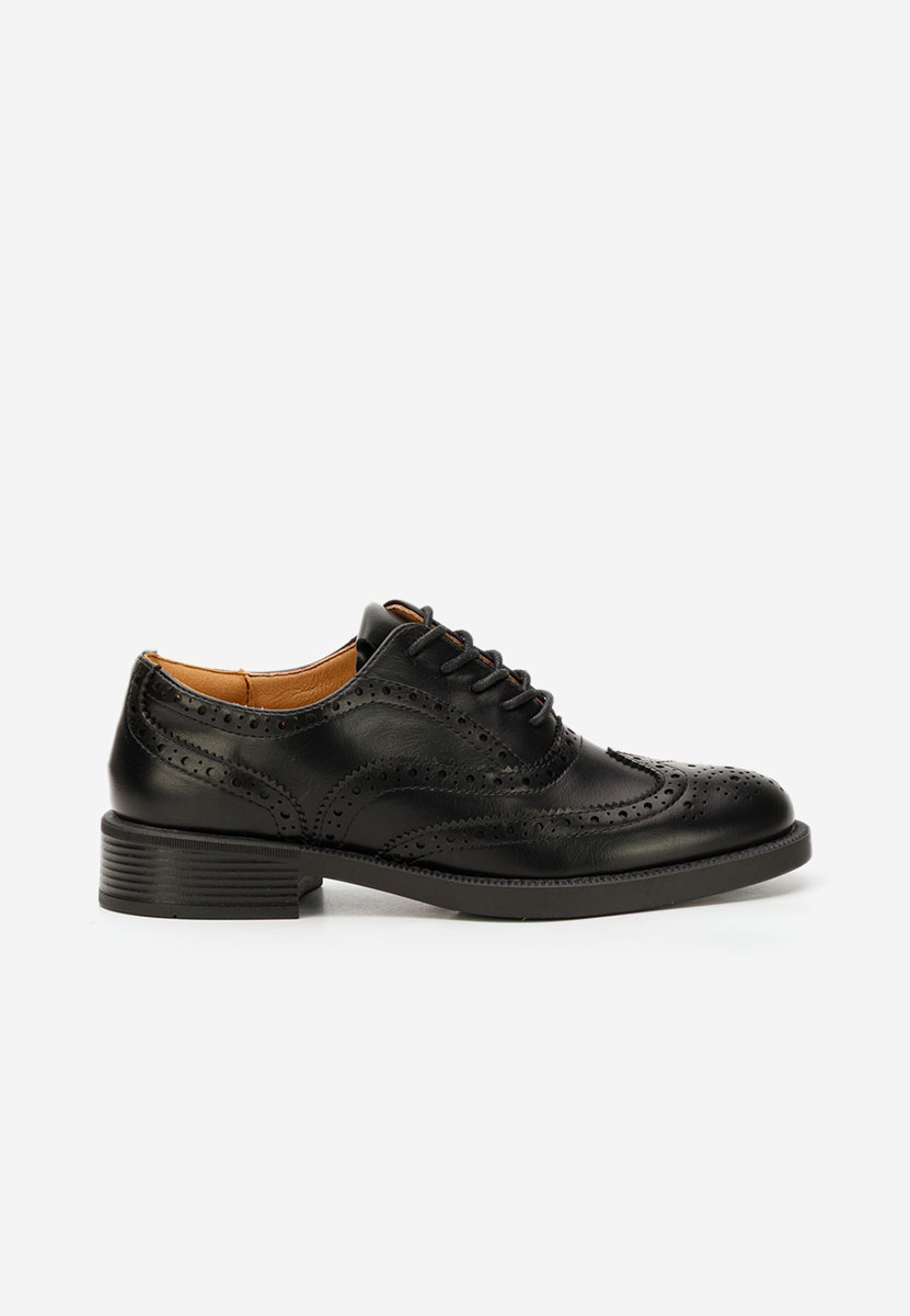 Brogue γυναικεια Valira μαύρα
