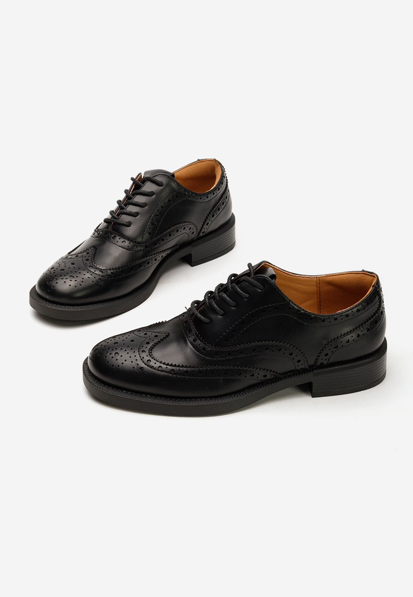 Brogue γυναικεια Valira μαύρα