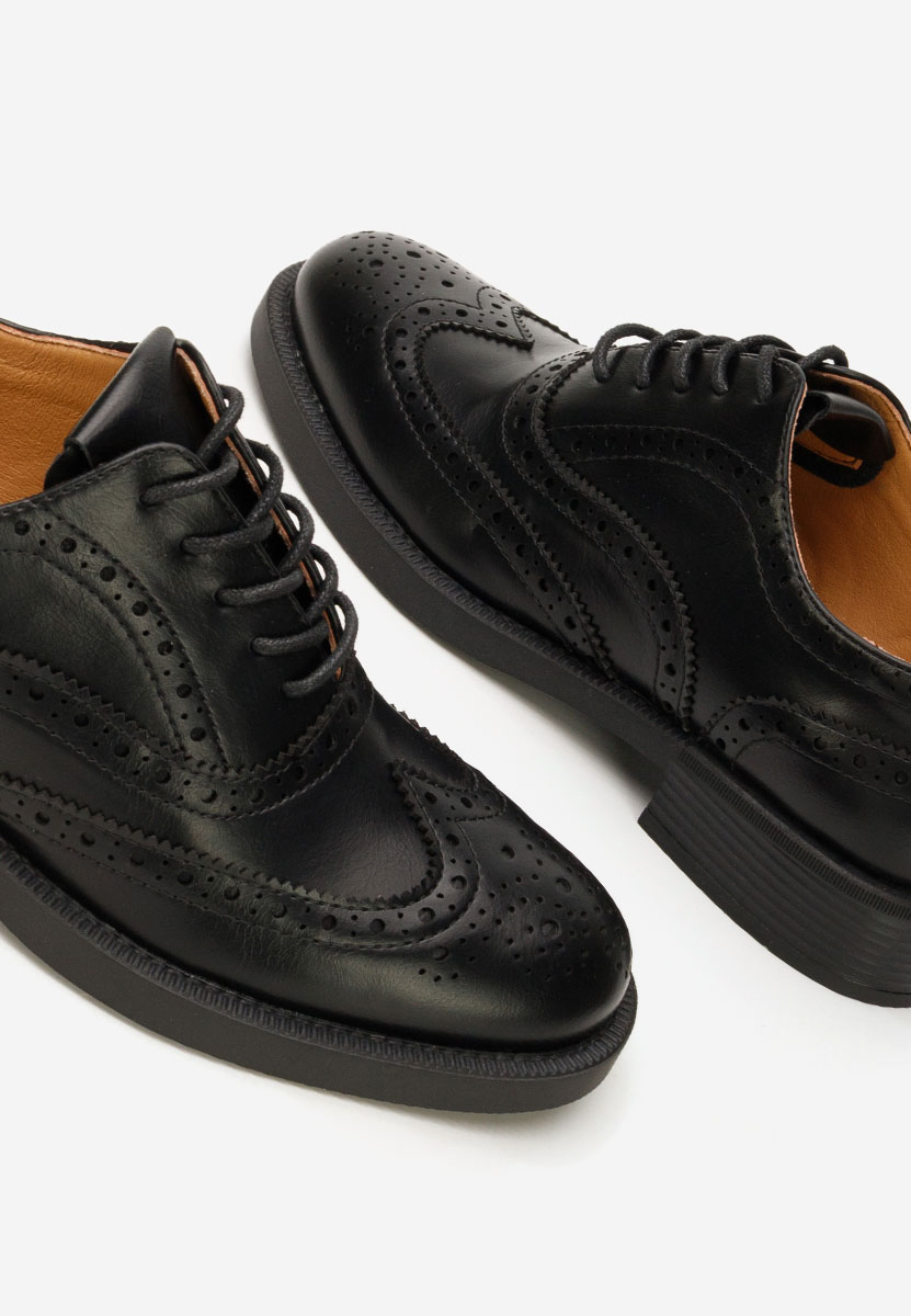Brogue γυναικεια Valira μαύρα