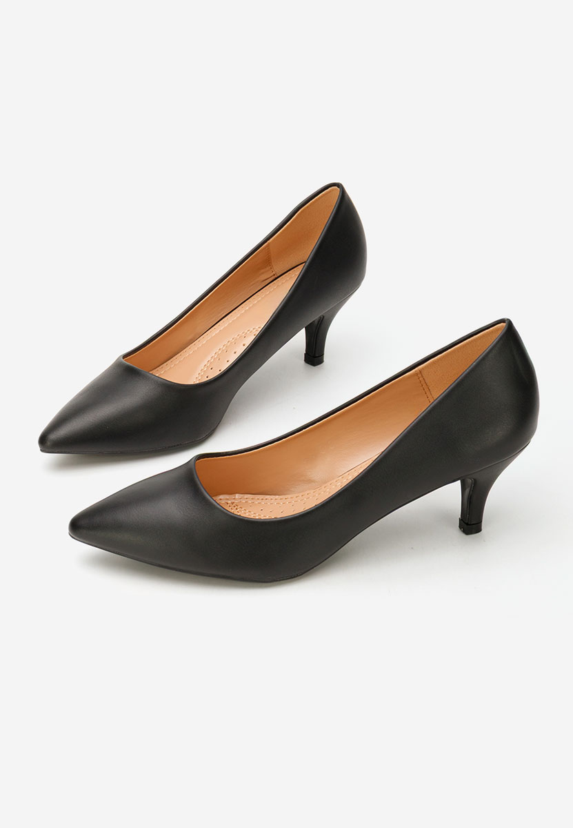 Γόβες με χαμηλό τακούνι Dianea μαύρα