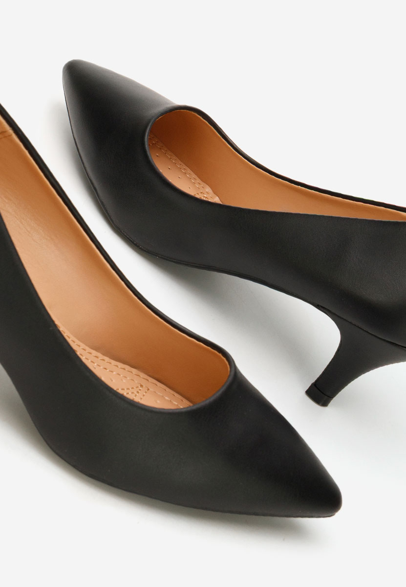 Γόβες με χαμηλό τακούνι Dianea μαύρα