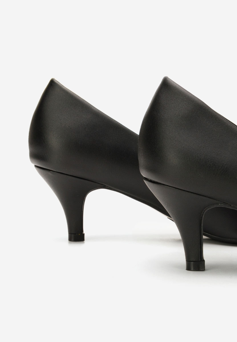 Γόβες με χαμηλό τακούνι Dianea μαύρα