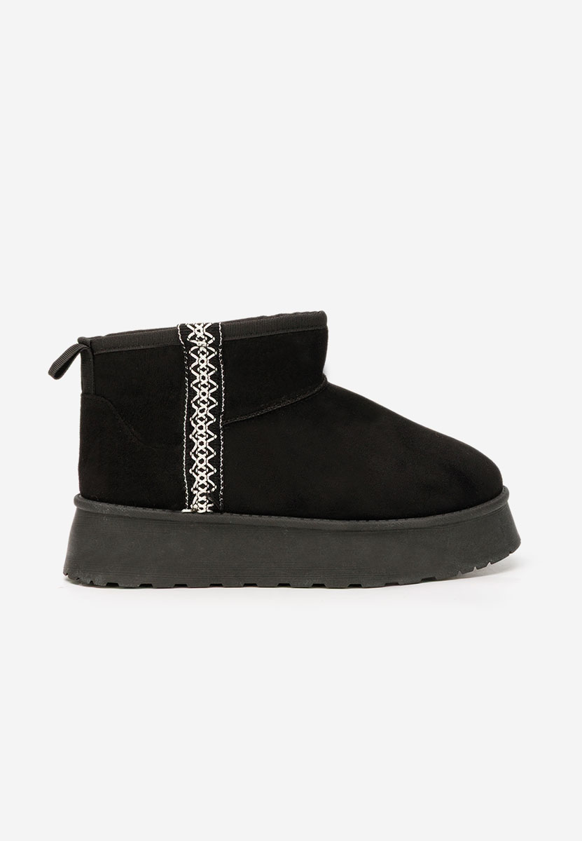 Mποτάκια πλατφόρμα Kristin Μαύρα