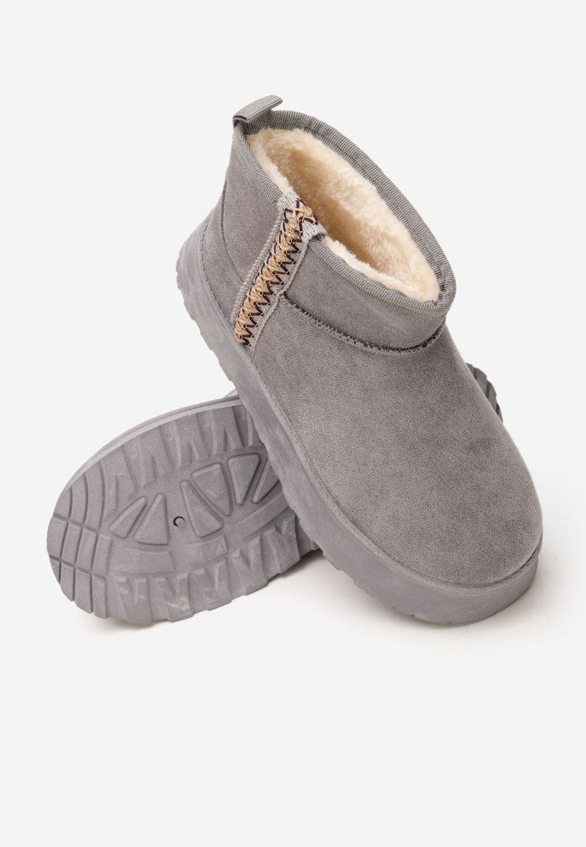 Mποτάκια πλατφόρμα Kristin γκρι