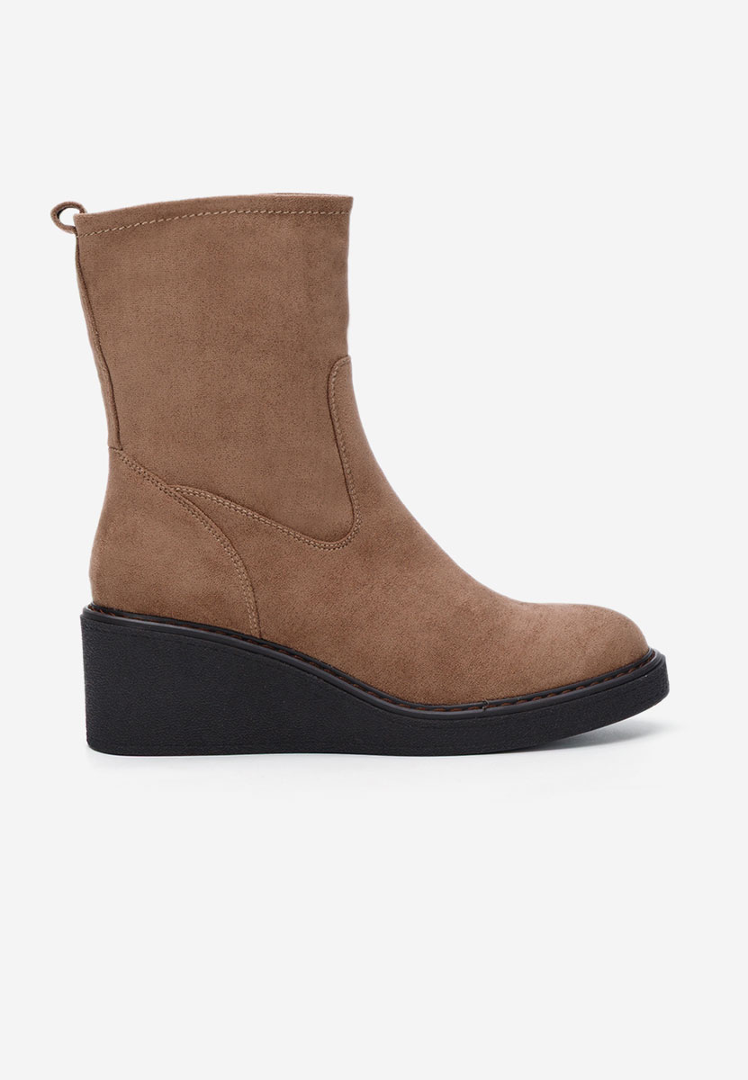 Μποτακια πλατφορμεσ Lysara καφε