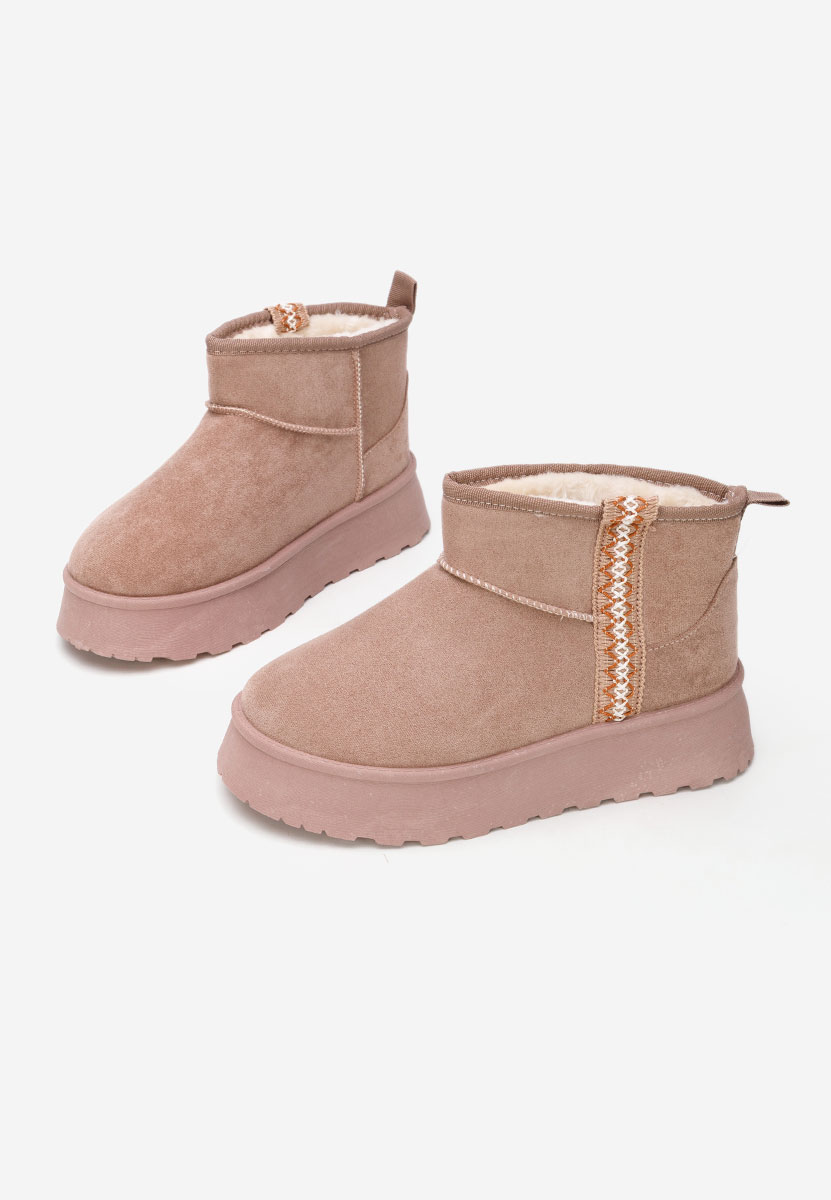 Mποτάκια πλατφόρμα Kristin χακι