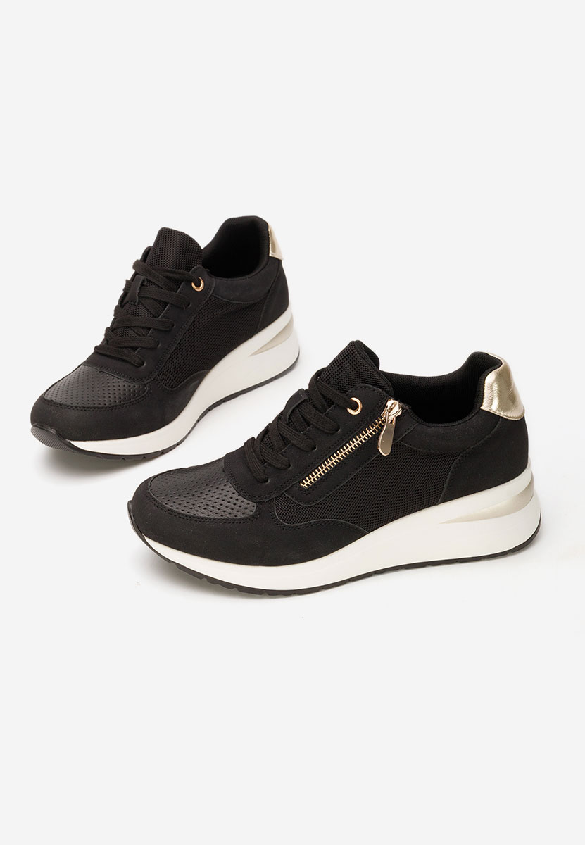 Sneakers με πλατφόρμα Floreia μαύρα