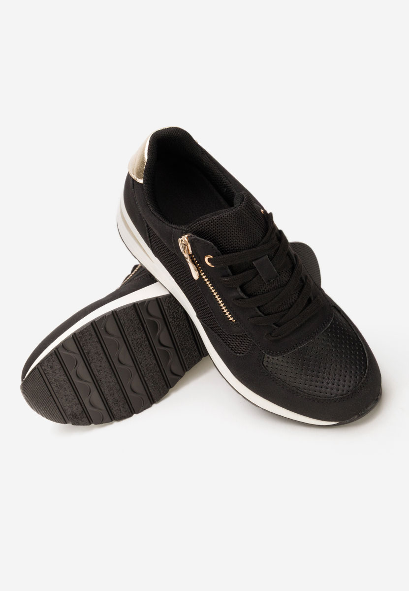 Sneakers με πλατφόρμα Floreia μαύρα