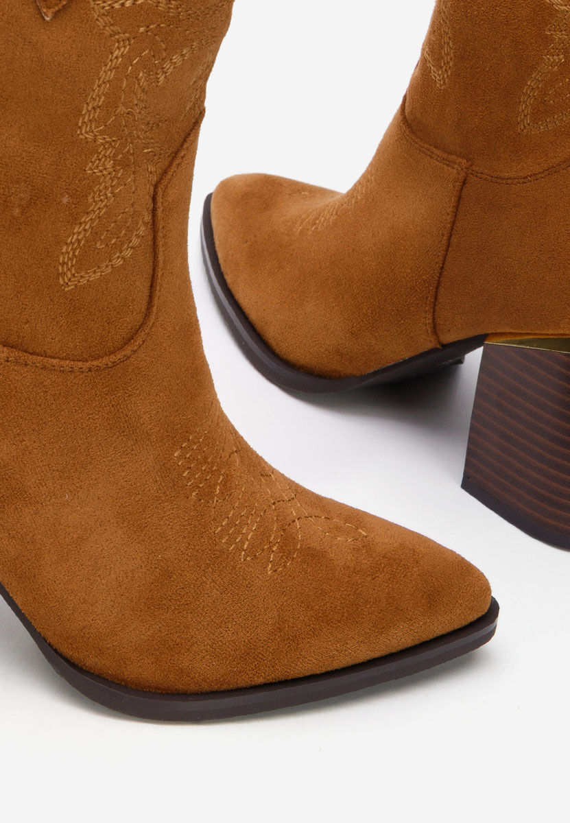 Γυναικεία Μποτάκια Cowboy Sudera ταμπά