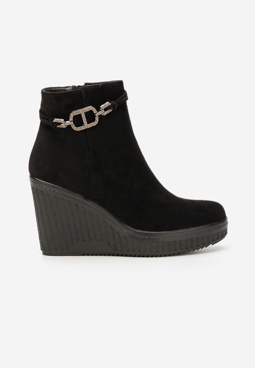 Πλατφόρμες μπότακια Charlet V3 Μαύρα