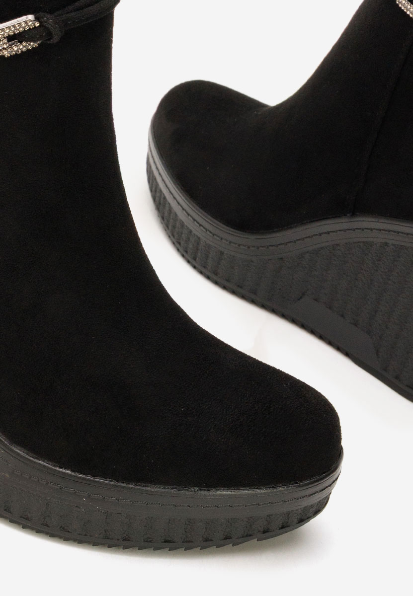 Πλατφόρμες μπότακια Charlet V3 Μαύρα