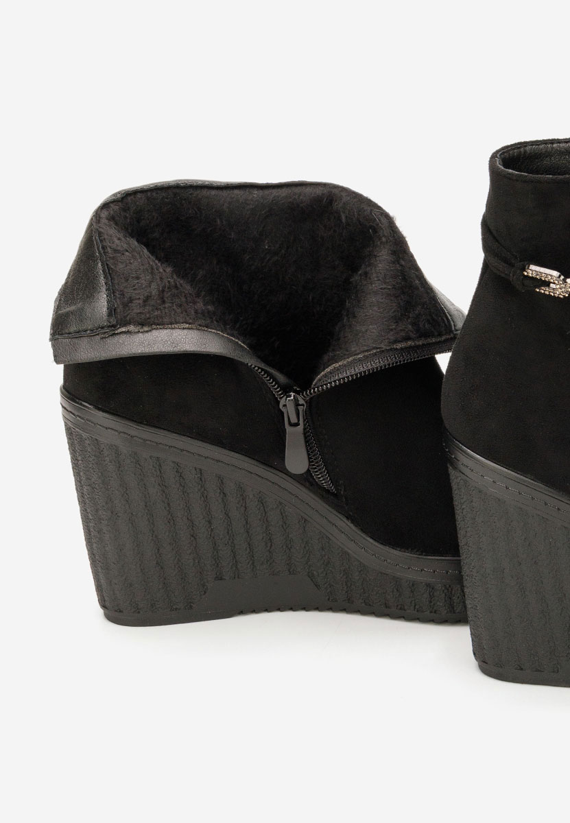 Πλατφόρμες μπότακια Charlet V3 Μαύρα