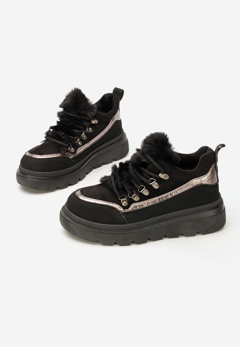 Χειμερινά sneakers γυναικεια Clavira μαύρα