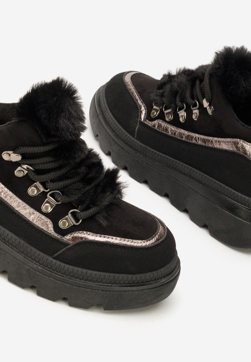 Χειμερινά sneakers γυναικεια Clavira μαύρα