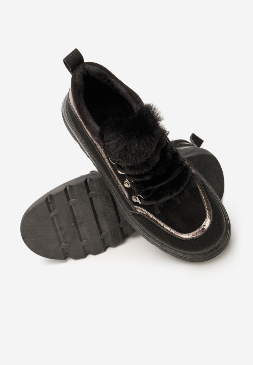 Χειμερινά sneakers γυναικεια Clavira μαύρα