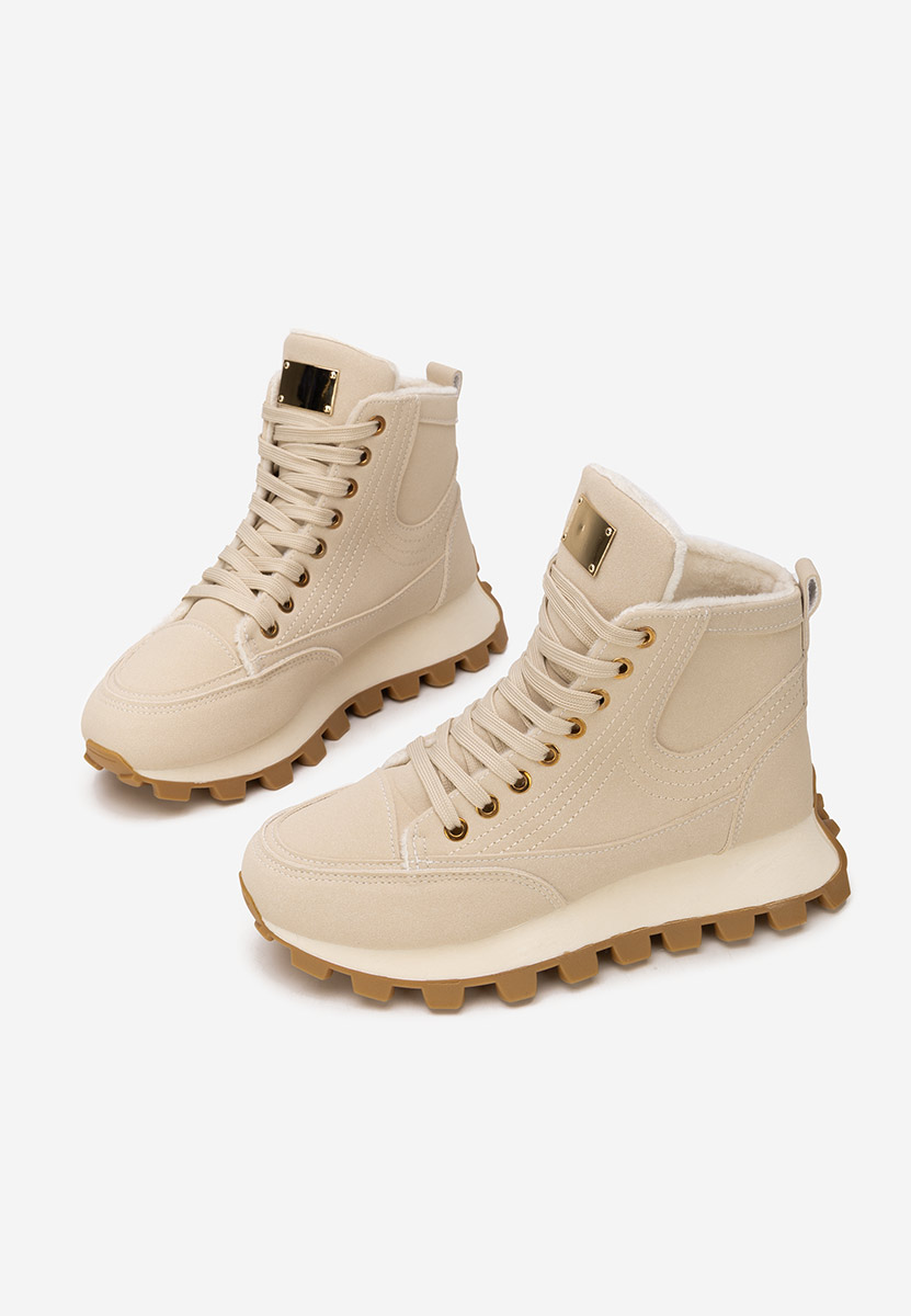 Sneakers γυναικεια Dorineia μπεζ