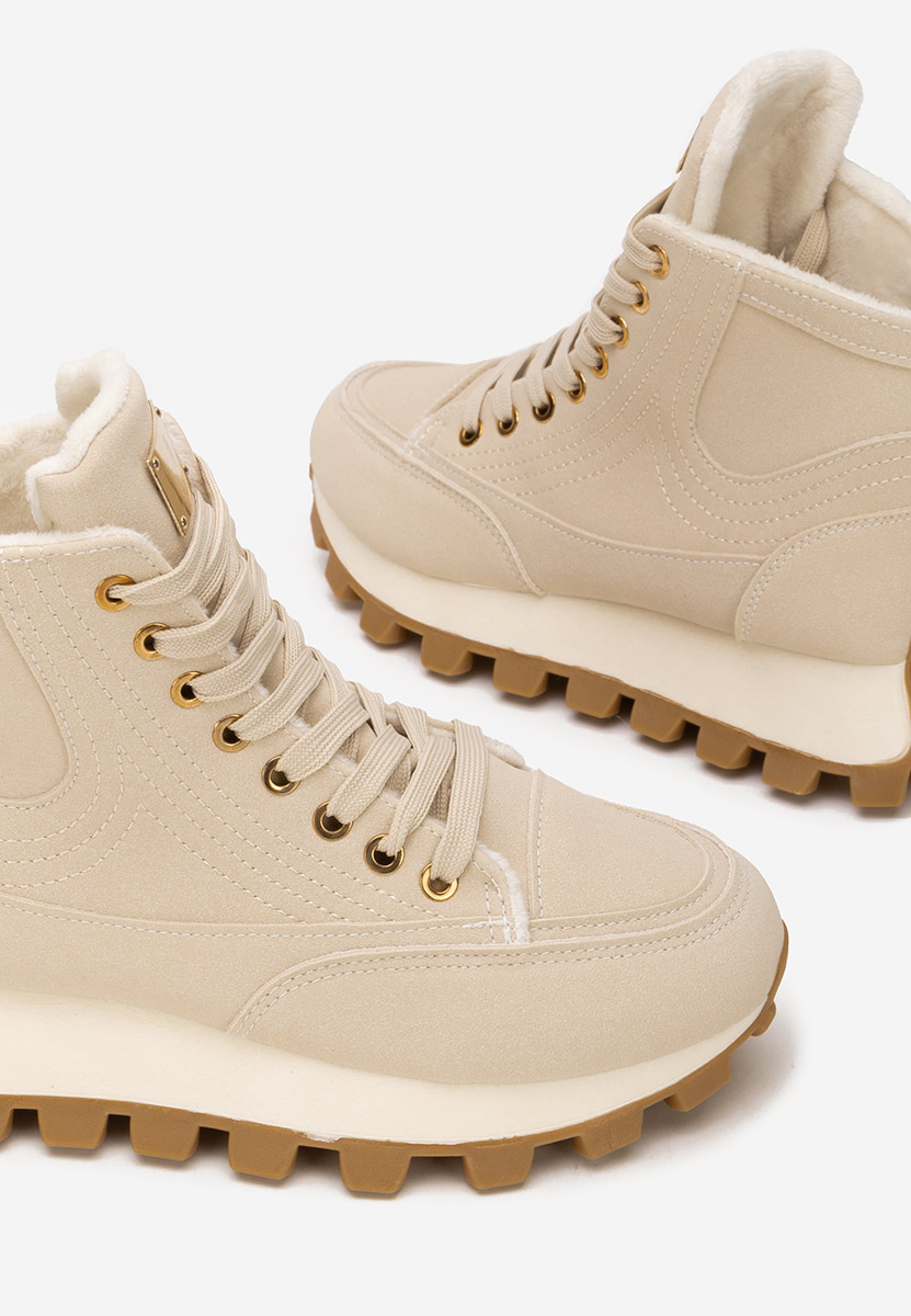 Sneakers γυναικεια Dorineia μπεζ