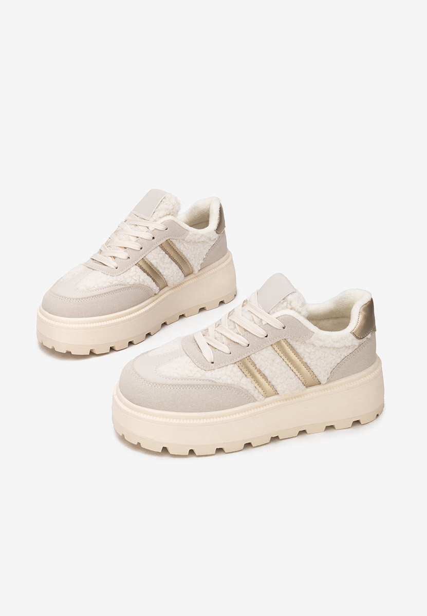 Sneakers με πλατφόρμα Janeia μπεζ