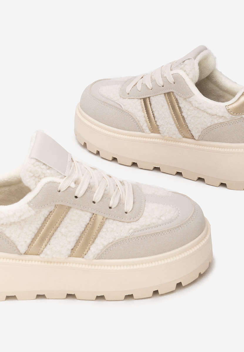 Sneakers με πλατφόρμα Janeia μπεζ