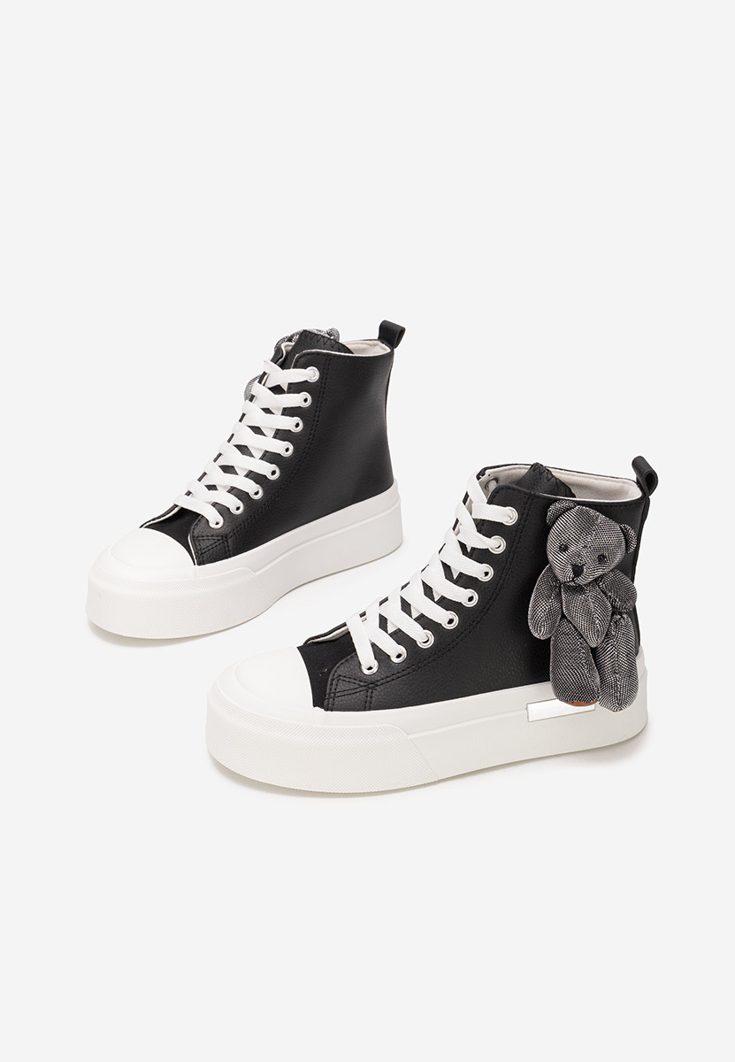Γυναικεία sneakers αστραγάλο Alisea μαύρα