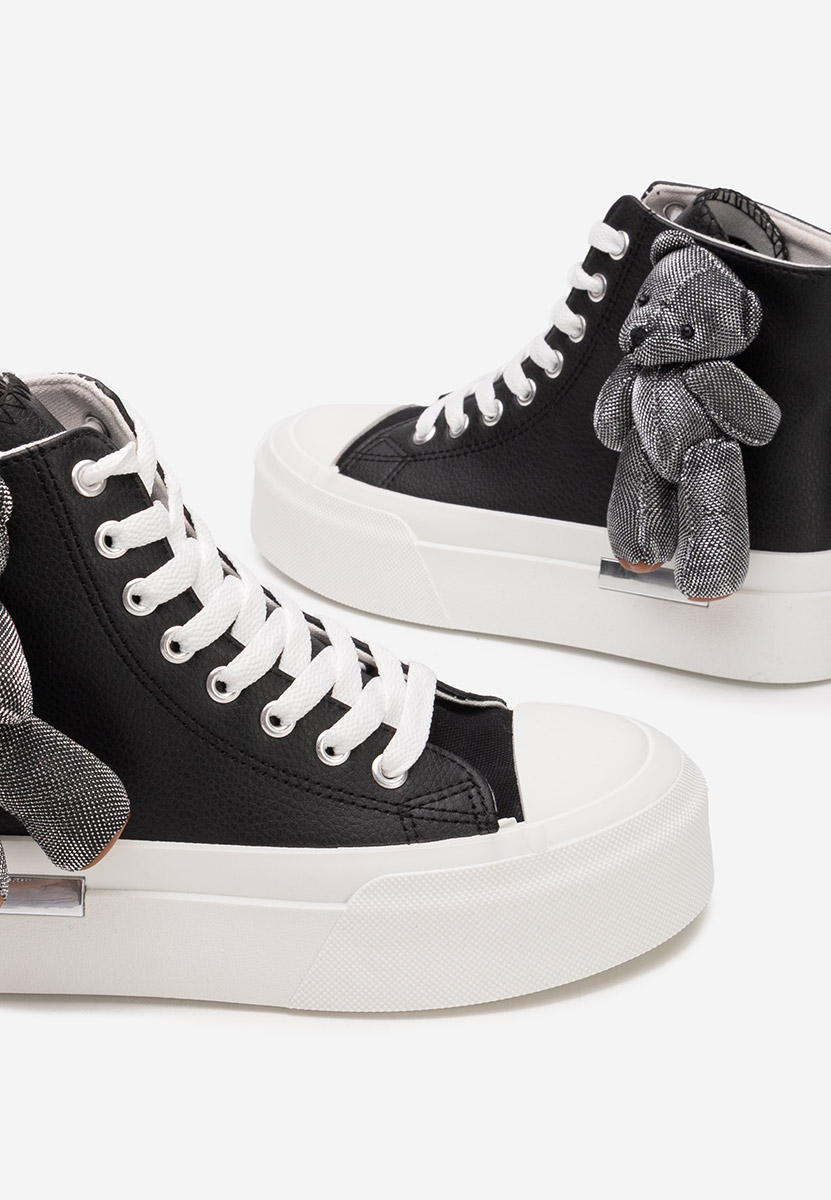 Γυναικεία sneakers αστραγάλο Alisea μαύρα