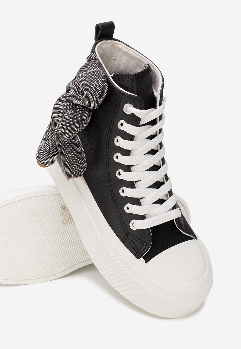 Γυναικεία sneakers αστραγάλο Alisea μαύρα