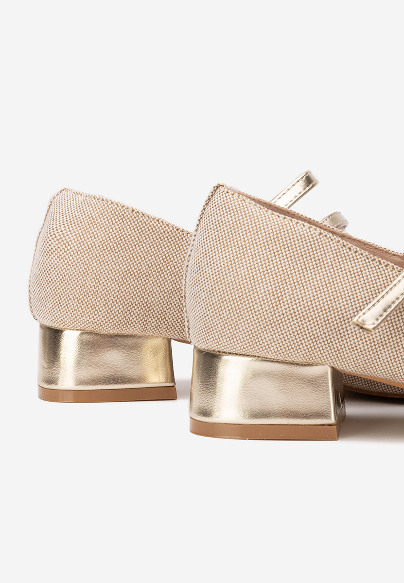 Γόβες με χαμηλό τακούνι Bakea χακι