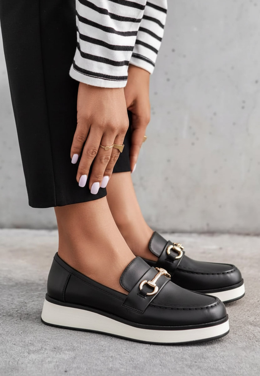 Loafers γυναικεια Dianna μαύρα Loafers γυναικεια Dianna μαύρα