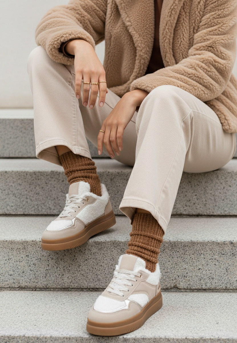 Sneakers γυναικεια Maisie μπεζ