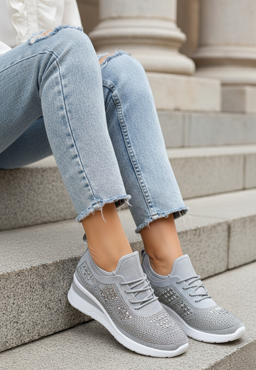 Sneakers γυναικεια Keeley γκρι Sneakers γυναικεια Keeley γκρι
