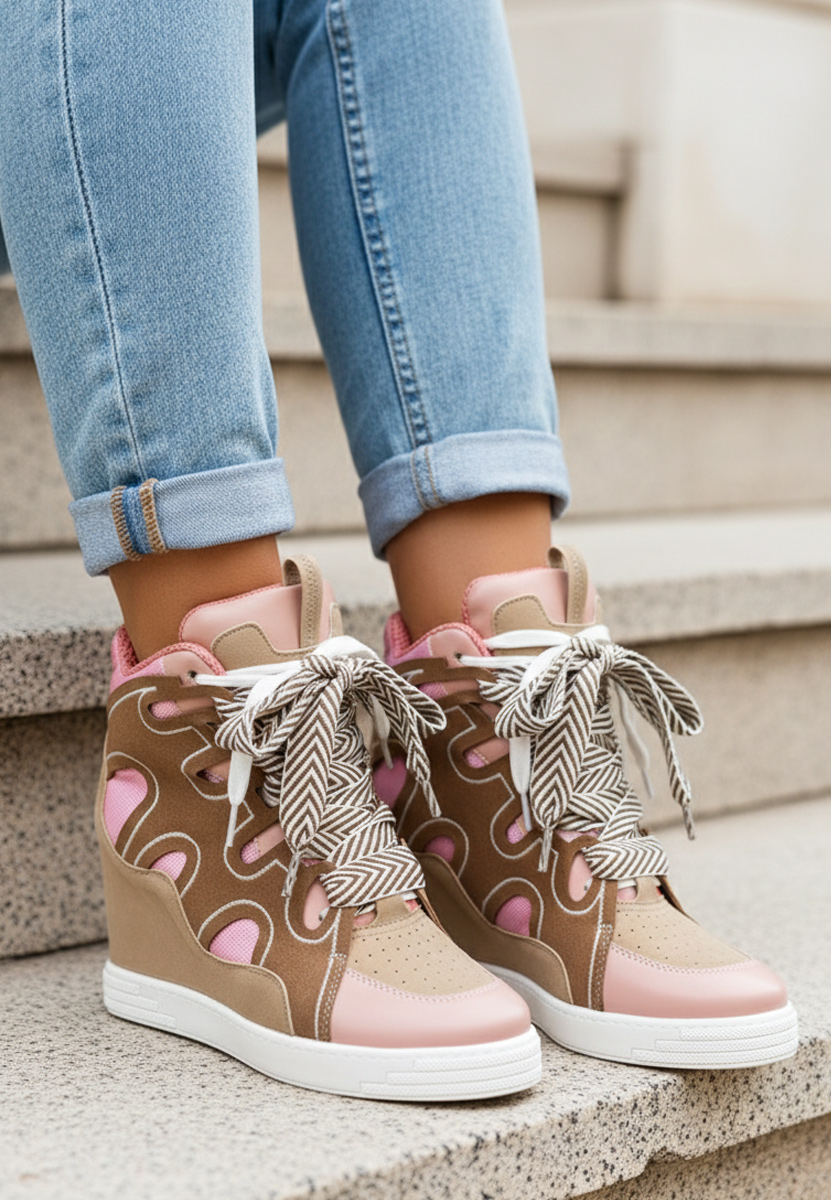 Sneakers γυναικεια Jessy ροζ