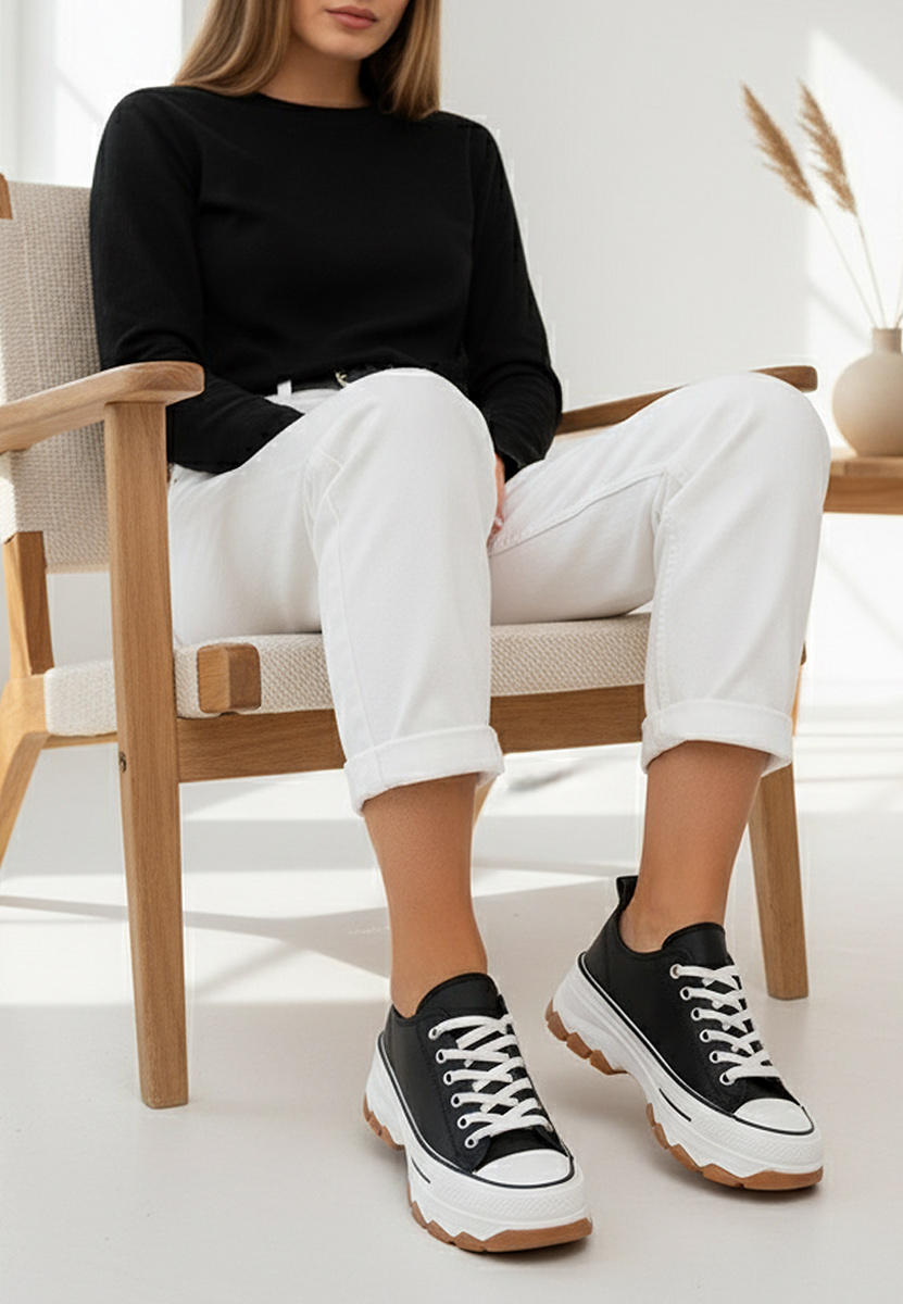 Γυναικεία sneakers Raviana μαύρα Γυναικεία sneakers Raviana μαύρα