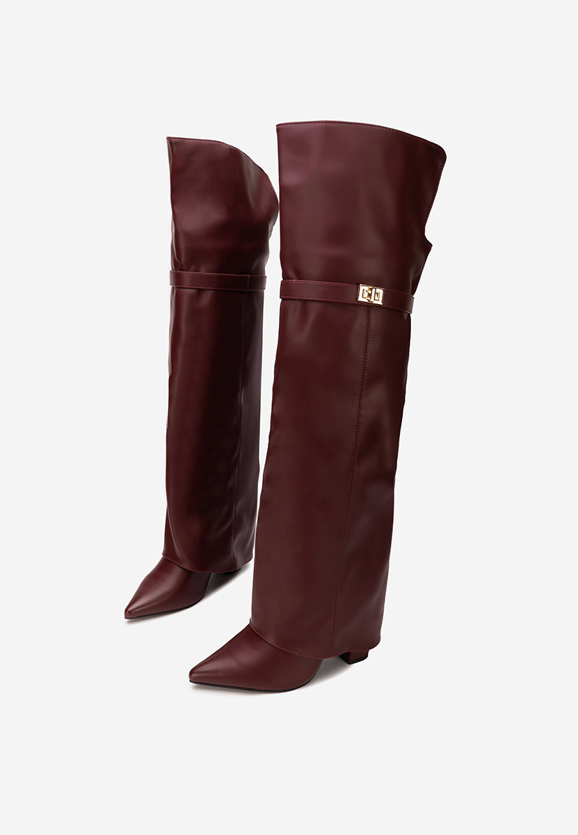 Ψηλές μπότες Crisia μπορντό