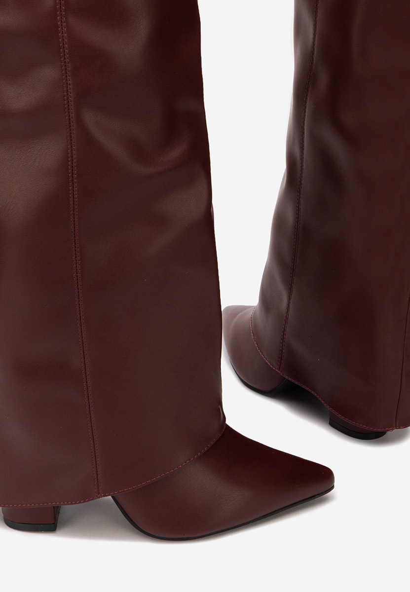 Ψηλές μπότες Crisia μπορντό