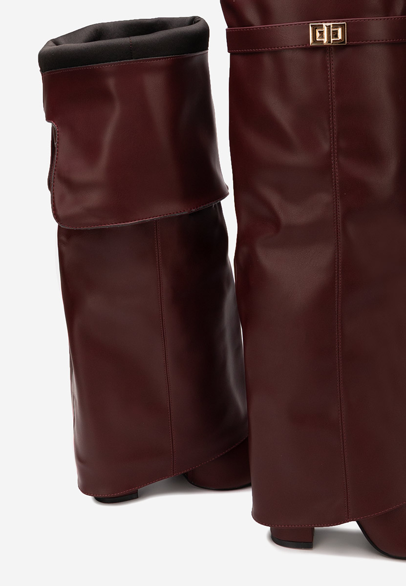 Ψηλές μπότες Crisia μπορντό