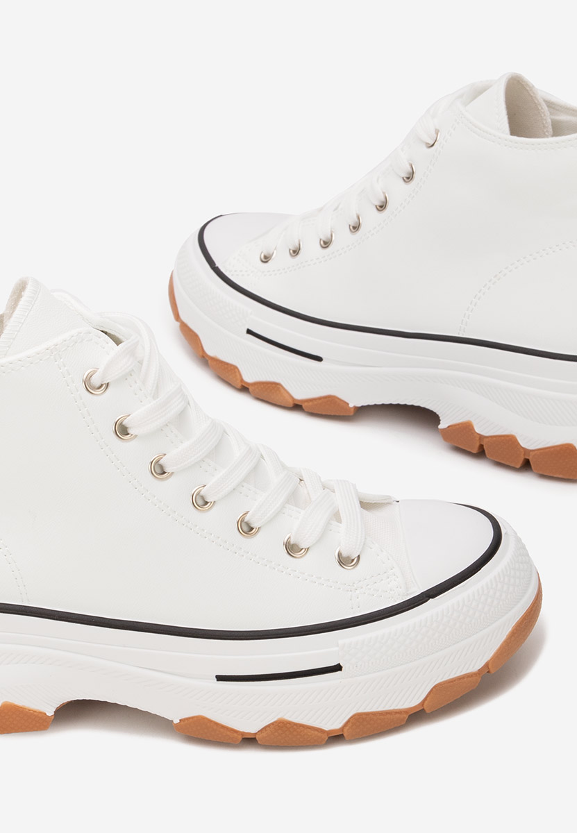 Γυναικεία πανινα πλατφόρμες Raviana V5 λευκά Γυναικεία πανινα πλατφόρμες Raviana V5 λευκά