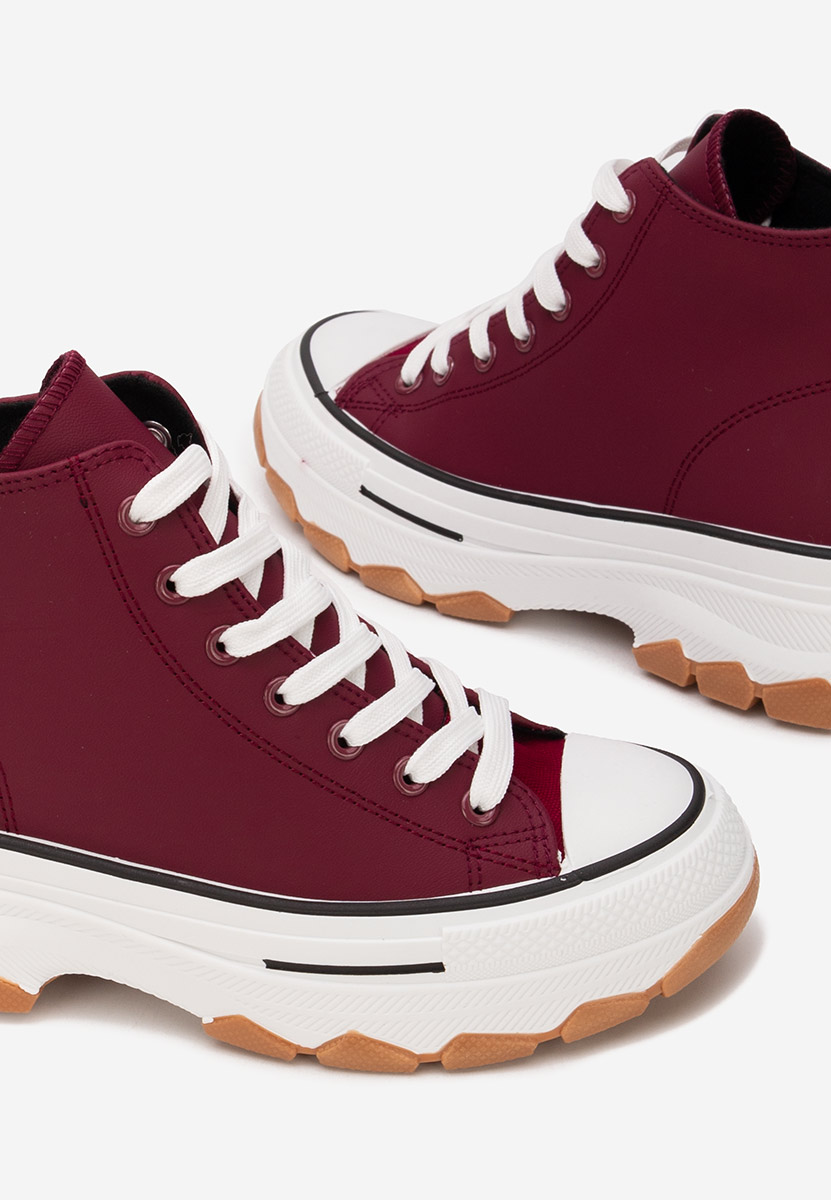 Γυναικεία πανινα πλατφόρμες Raviana V5 μπορντό Γυναικεία πανινα πλατφόρμες Raviana V5 μπορντό