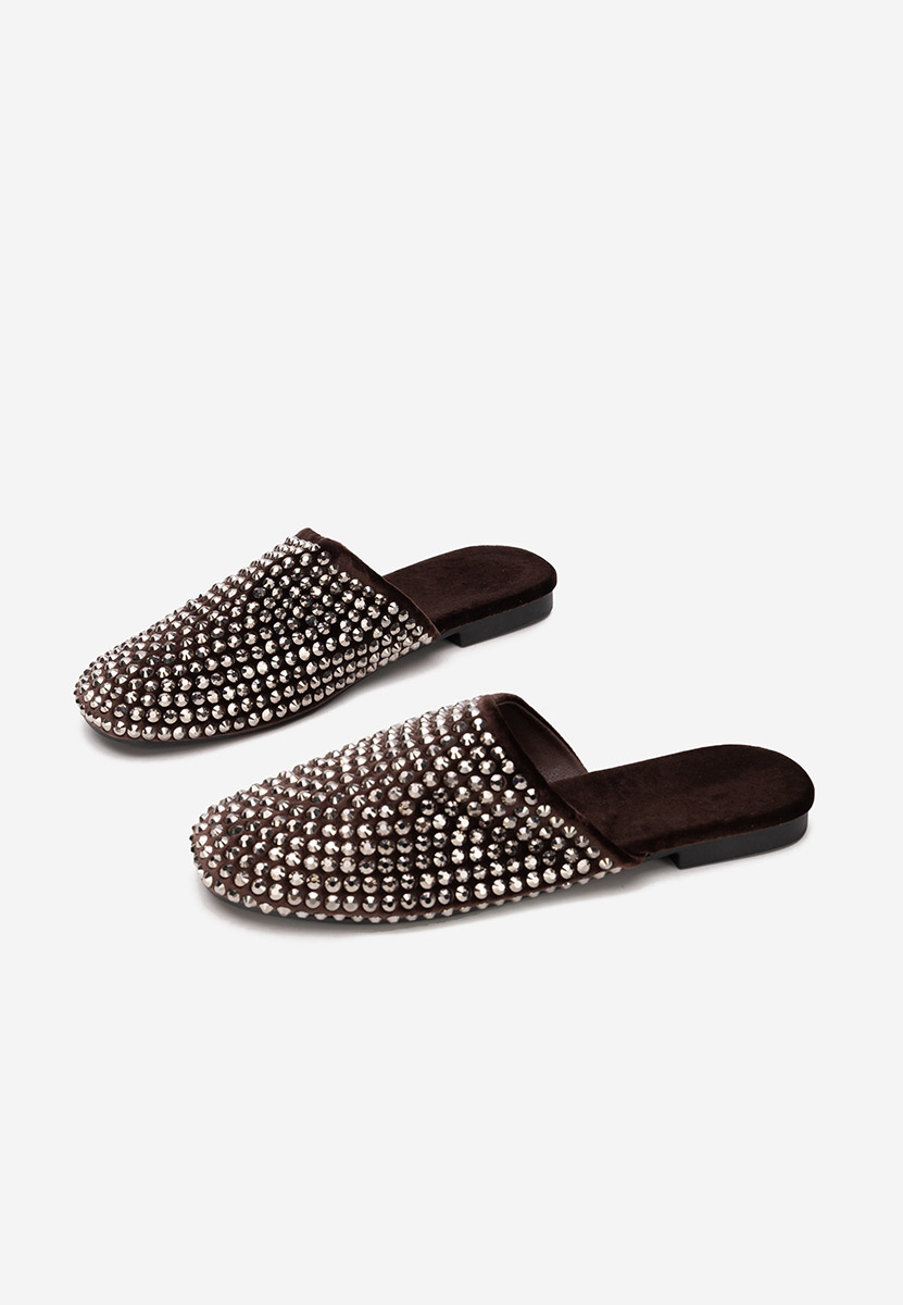 Παντόφλες γυναικειεσ Sirina καφε