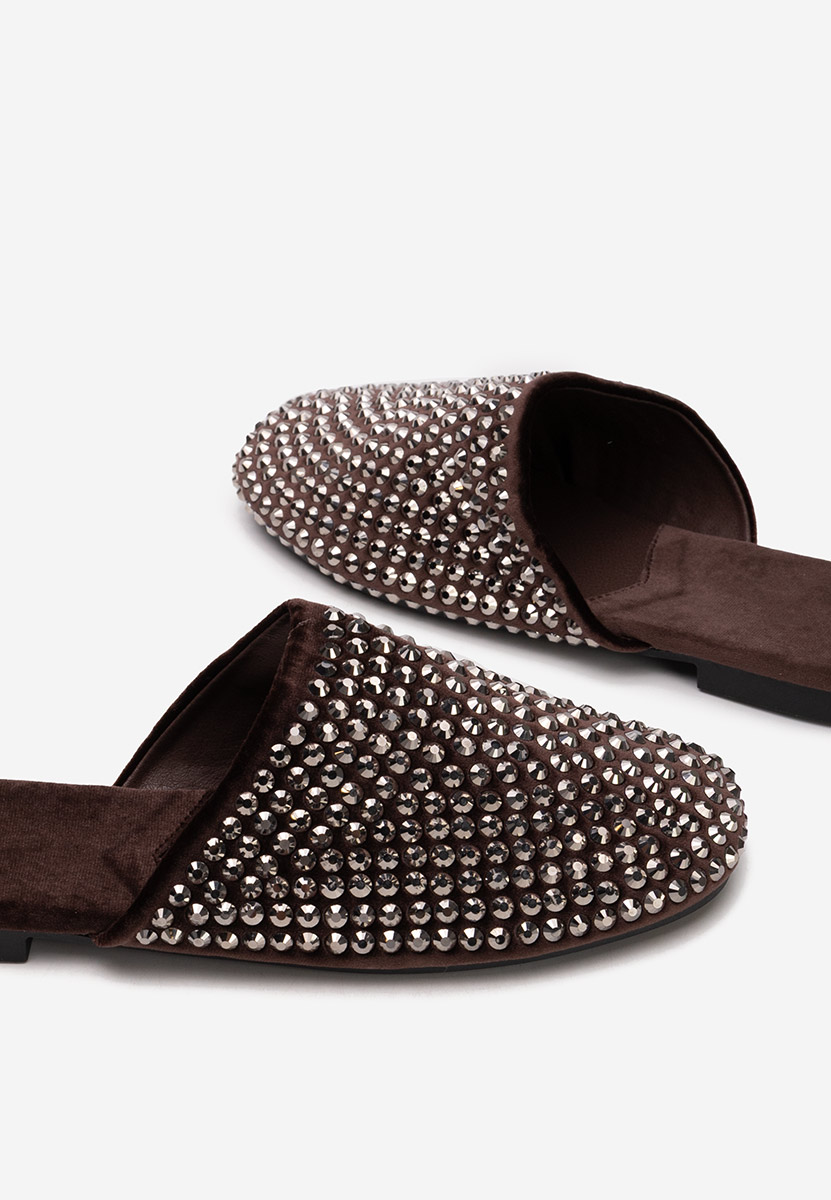 Παντόφλες γυναικειεσ Sirina καφε