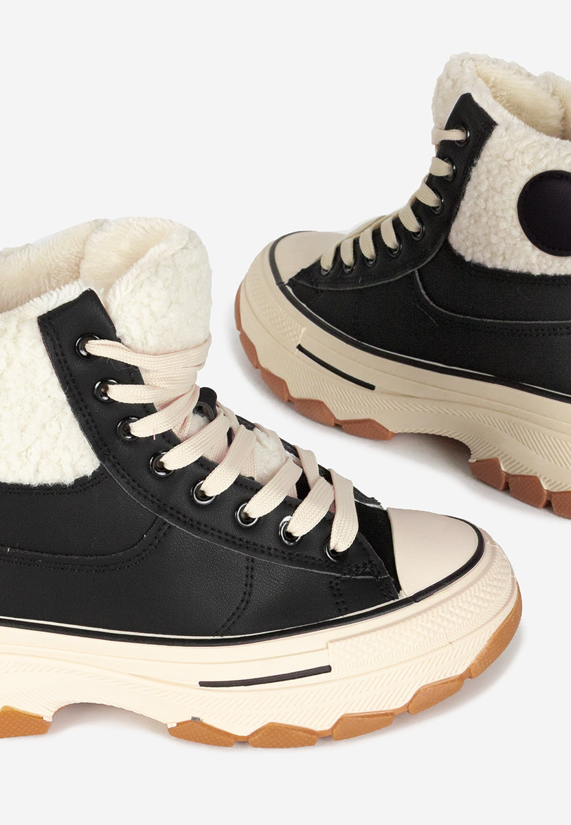 Γυναικεία sneakers αστραγάλο Oziana μαύρα