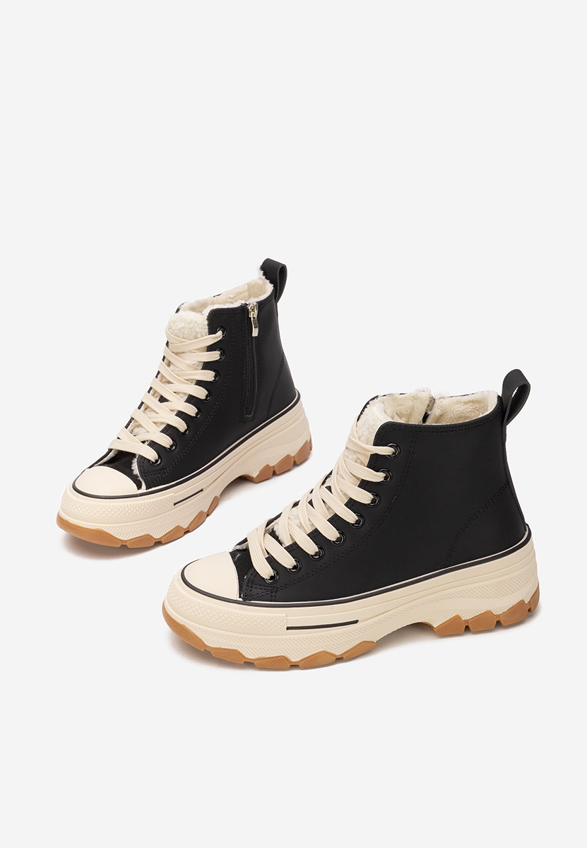 Γυναικεία sneakers αστραγάλο Raviana V7 μαύρα