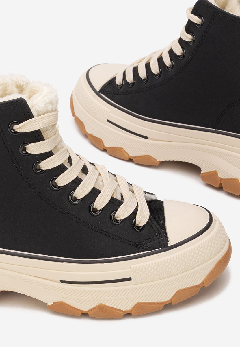 Γυναικεία sneakers αστραγάλο Raviana V7 μαύρα