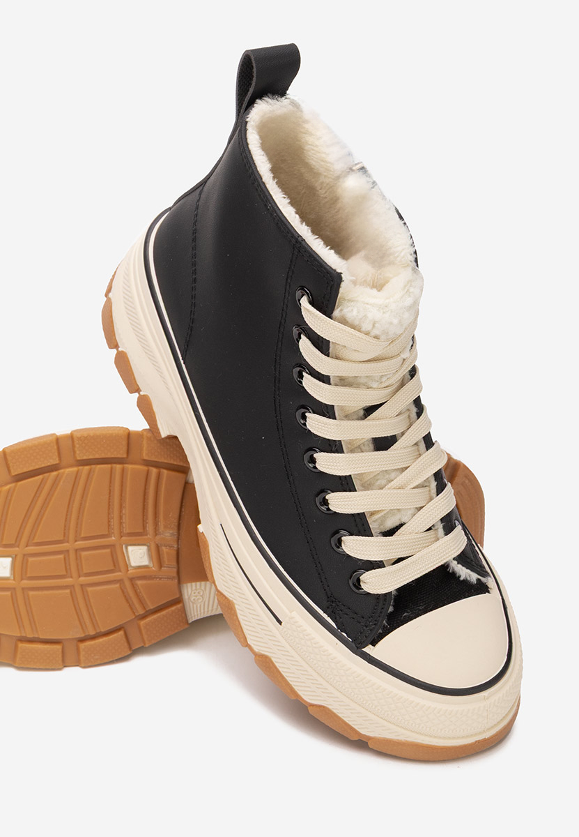 Γυναικεία sneakers αστραγάλο Raviana V7 μαύρα