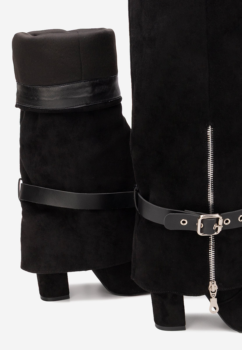 Μπότες με χοντρό τακούνι Scotia Μαύρα