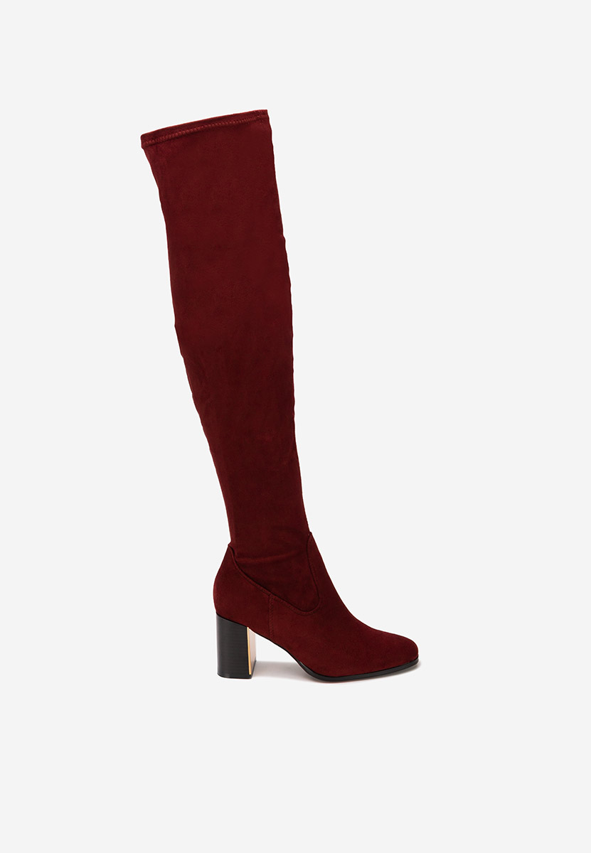 Ψηλές μπότες Jeanne V2 μπορντό