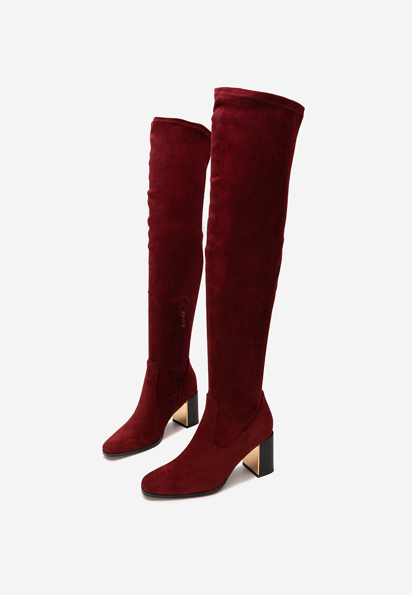 Ψηλές μπότες Jeanne V2 μπορντό