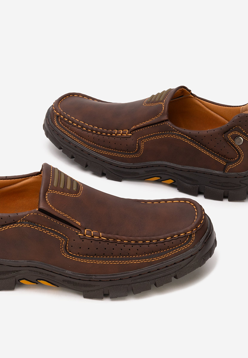 Ανδρικά παπούτσια casual Alveron καφε