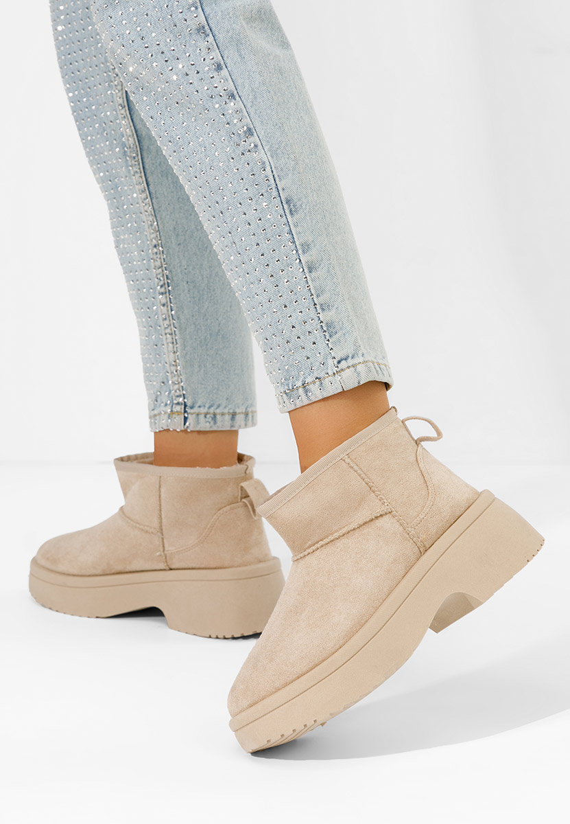 Μπότες τύπου UGG Prelina μπεζ